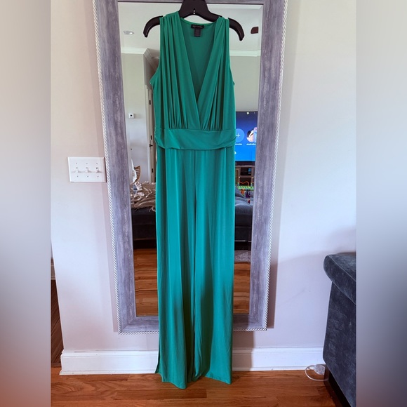 ALLOY Pants - ALLOY Green Sleeveless Jumpsuit - TALL!